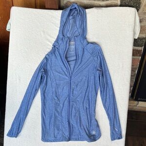 Coolibar Light Blue Full Zip Jacket